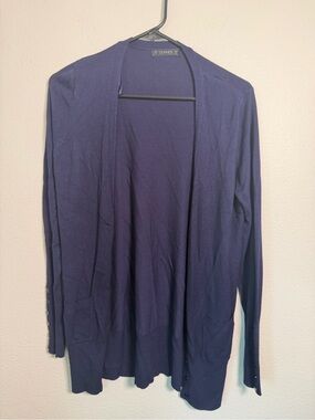 DUNNES Navy Open-Front Longline Cardigan size 14